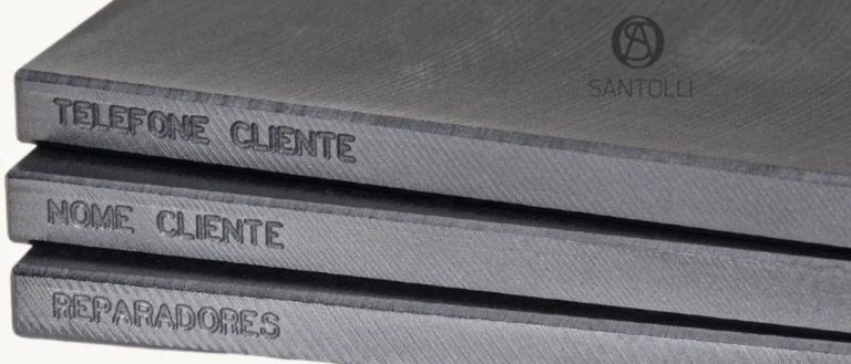 Palhetas de grafite gravadas a laser para mecanicos fidelizar o cliente