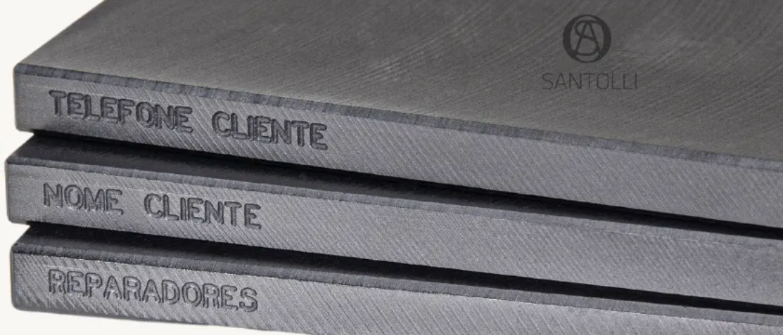 Palhetas de grafite gravadas a laser para mecanicos fidelizar o cliente